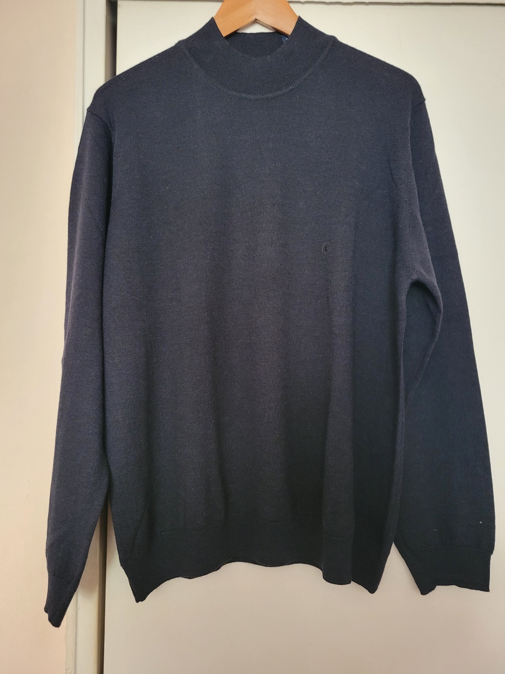 John Ashford Dark Navy Mock Neck Sweater